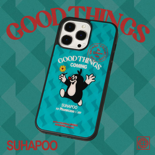 suhapoo壳内策展 送花鼹鼠磁吸附手机壳iPhone17promax苹果16原创15ins风15pro14plus全包美式复古