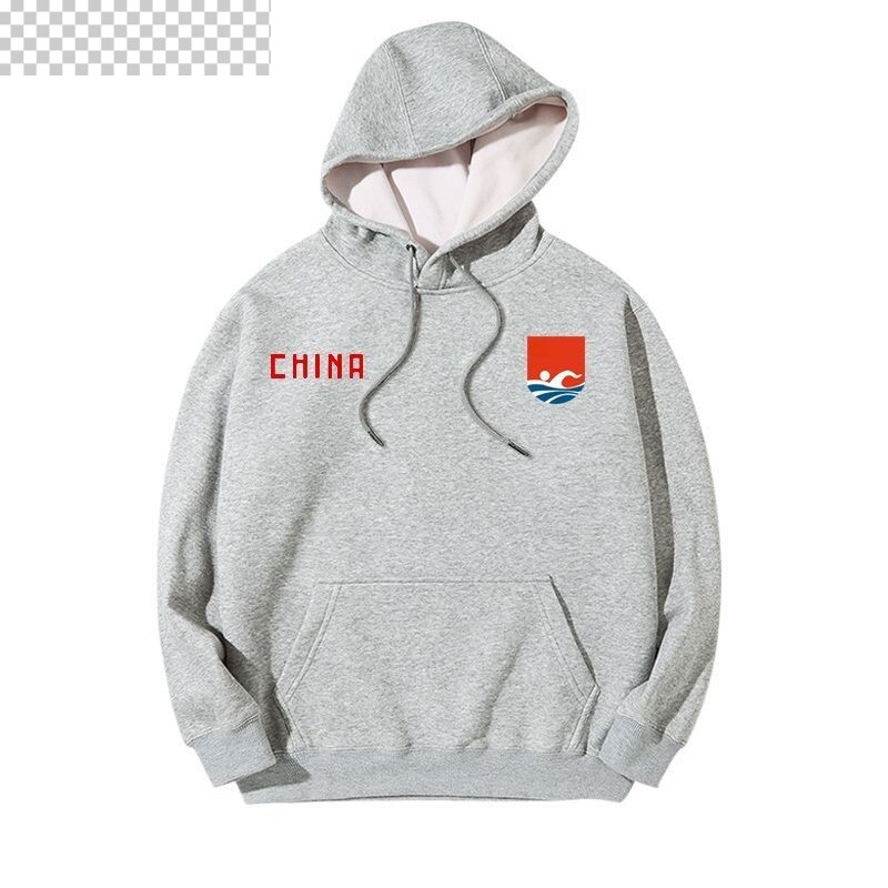 中国游泳协会体育教练定制卫衣水上运动队训练队服秋冬加绒上衣服