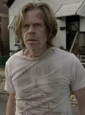 美剧无耻之徒老弗兰克同款谢谢你fuc印花t恤短袖纯棉衣服frank男