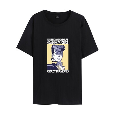 外贸热搜JOJO的奇妙冒险系列日本动漫印花周边女短袖T恤shirt
