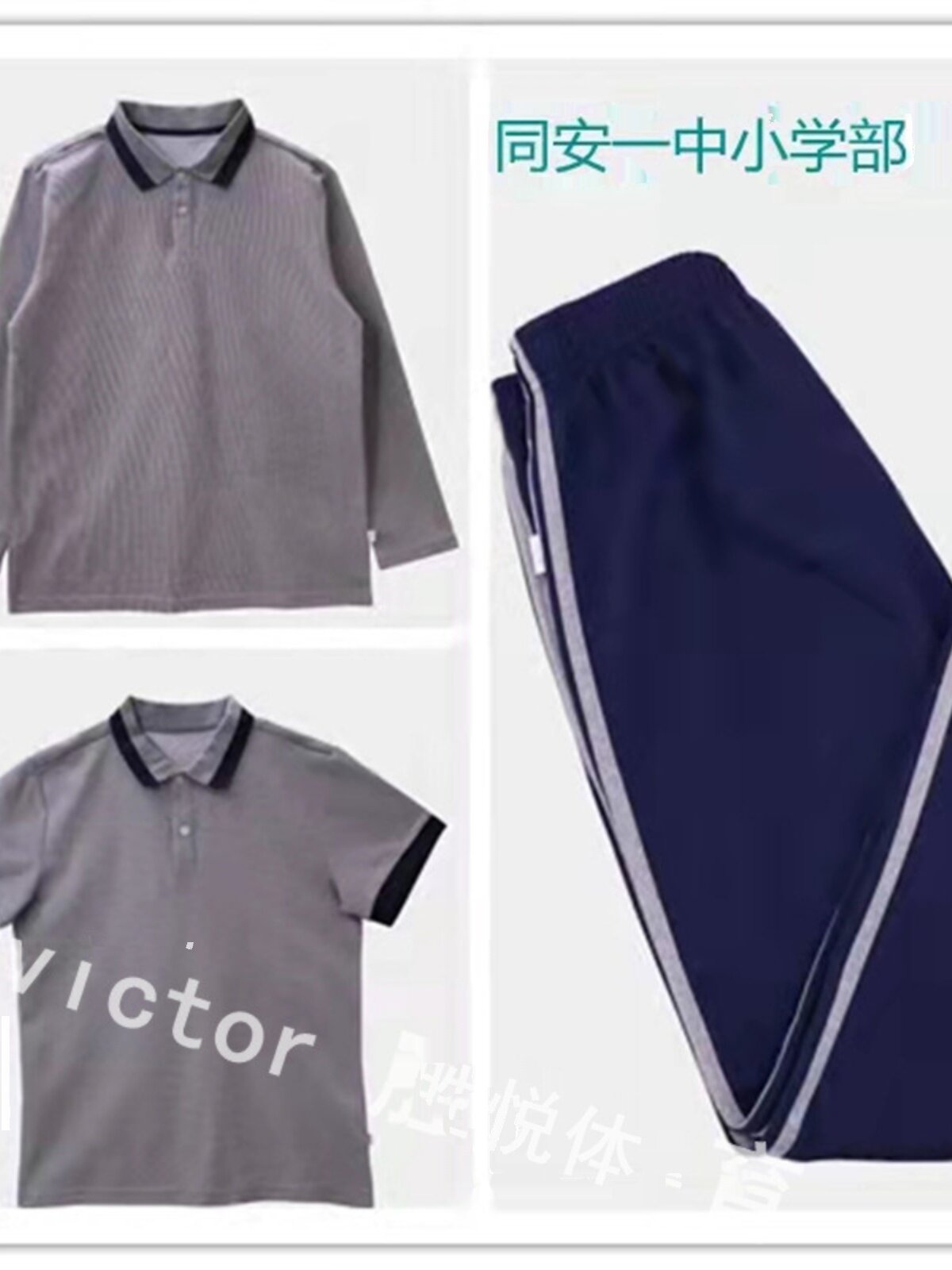 厦门市属校服同安一中滨海校区小学部短袖长袖秋冬裤马甲外套风衣