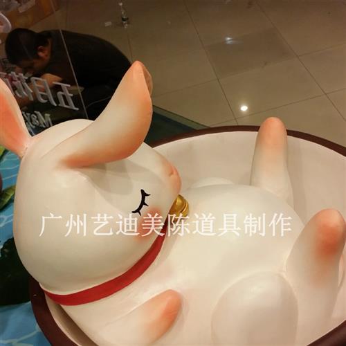 玻璃钢卡通人物雕塑邮递员橱窗美陈泡沫酒吧咖啡厅网红店装饰