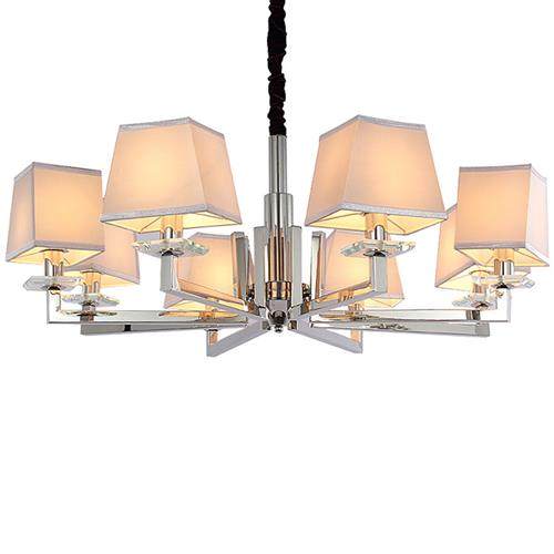 定制不锈钢酒店售楼部大厅吊灯现代简约大型水晶餐厅会所灯饰