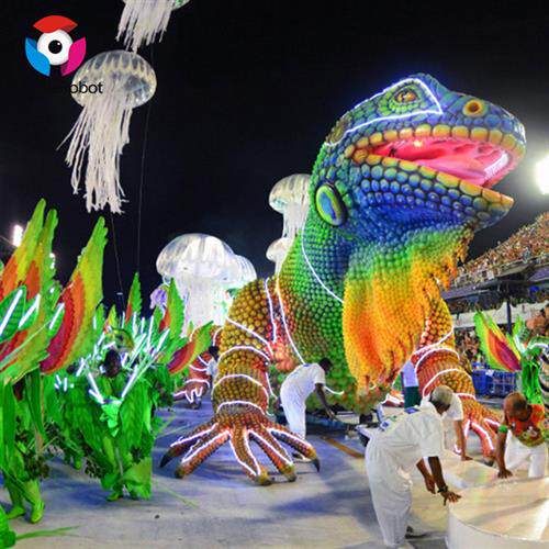 商业活动巡游花车模型卡通海底世界动物主题巡游花车设计制作