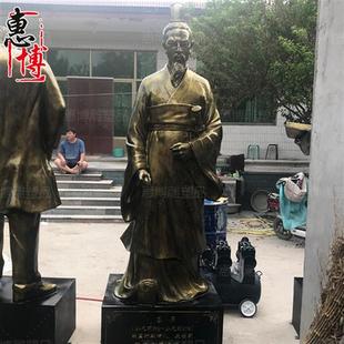 玻璃钢人物雕塑古代诗人名人屈原雕塑传统名人名像校园人物大摆件