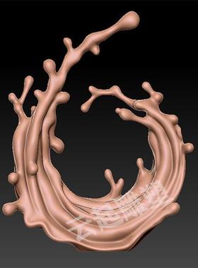 不锈钢水花抽象雕塑定制酒店大堂水景装饰镜面浪花太湖石客厅摆件