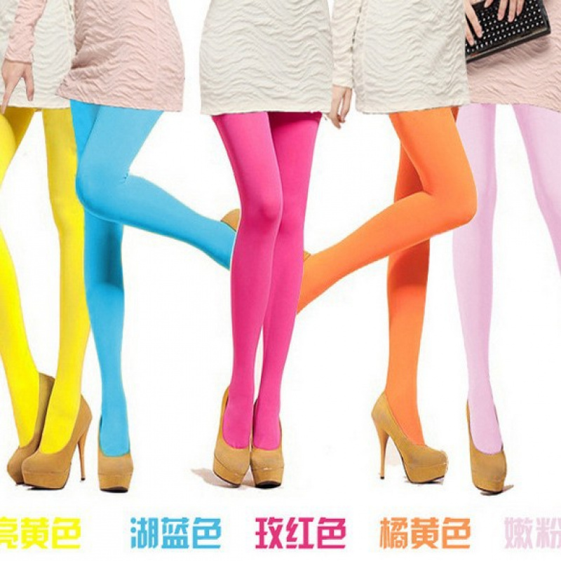 春夏款120D天鹅绒彩色连裤袜防勾