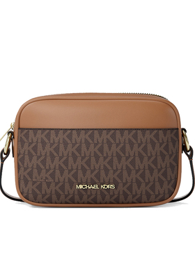 新款MICHAEL KORS女包MK小号Jet Set老花手机包单肩斜挎包相机包