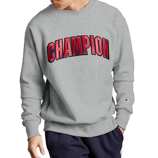 正品 男女情侶刺繡字母薄絨圓領衛(wèi)衣潮牌 CHAMPION冠軍高端Life春季