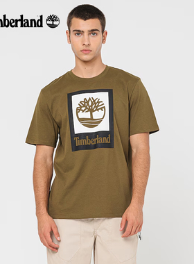 断码清仓】Timberland添柏岚短袖男休闲圆领T恤棉透气大树印花