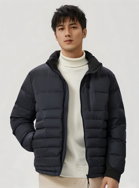 Calvin Klein凯文克莱CK羽绒服男士保暖鸭绒时尚休闲拉链立领外套