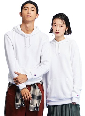 换季清仓】正品CHAMPION美版冠军男休闲绣标纯色连帽卫衣加绒