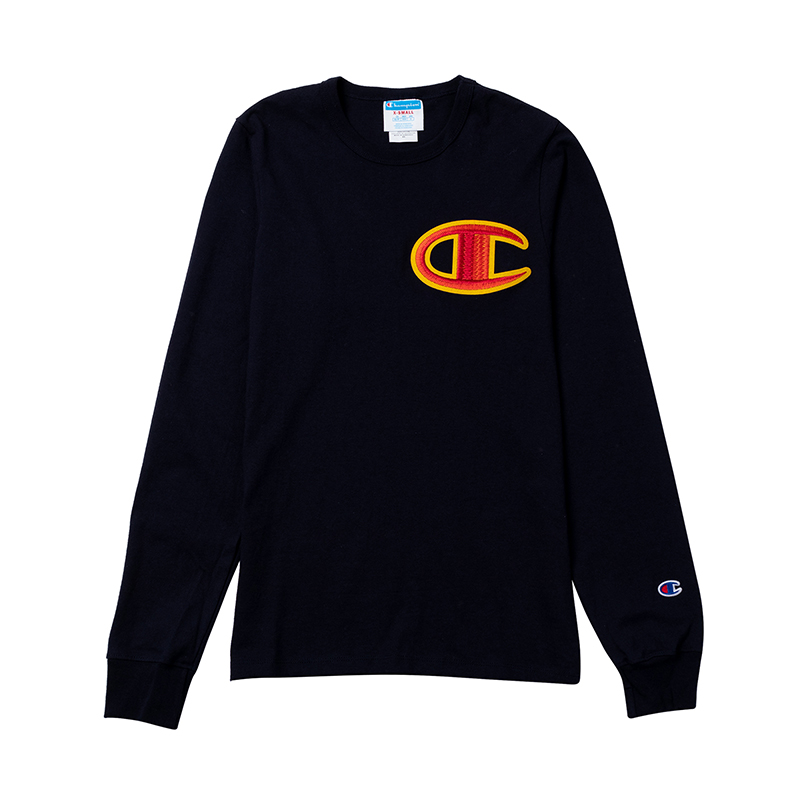 champion秋冬情侣打底衫长袖t恤