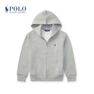正品Ralph Lauren拉夫劳伦外套男女大童拉链加绒卫衣连帽衫