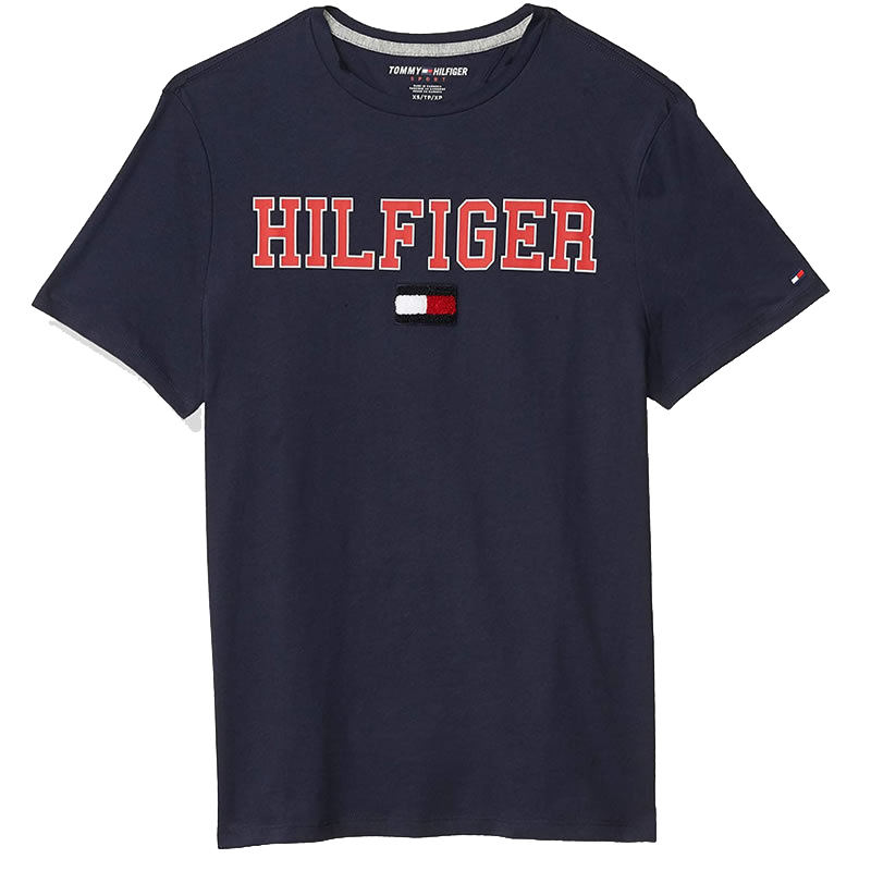 美国正品TOMMY HILFIGER汤米男装休闲时尚印花纯棉夏圆领短袖t恤