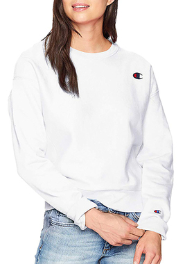 换季清仓】美版正品CHAMPION冠军春季女绣标纯色百搭加绒卫衣集货