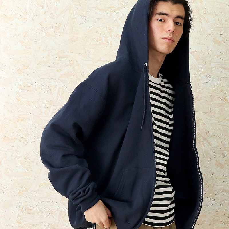 champion纯色连帽卫衣拉链外套