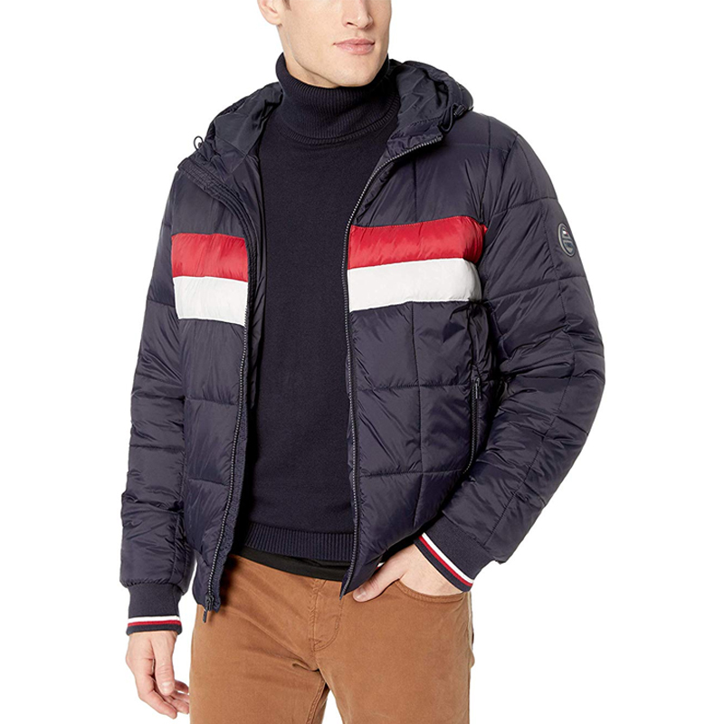 TOMMYHILFIGER夹棉连帽保暖外套