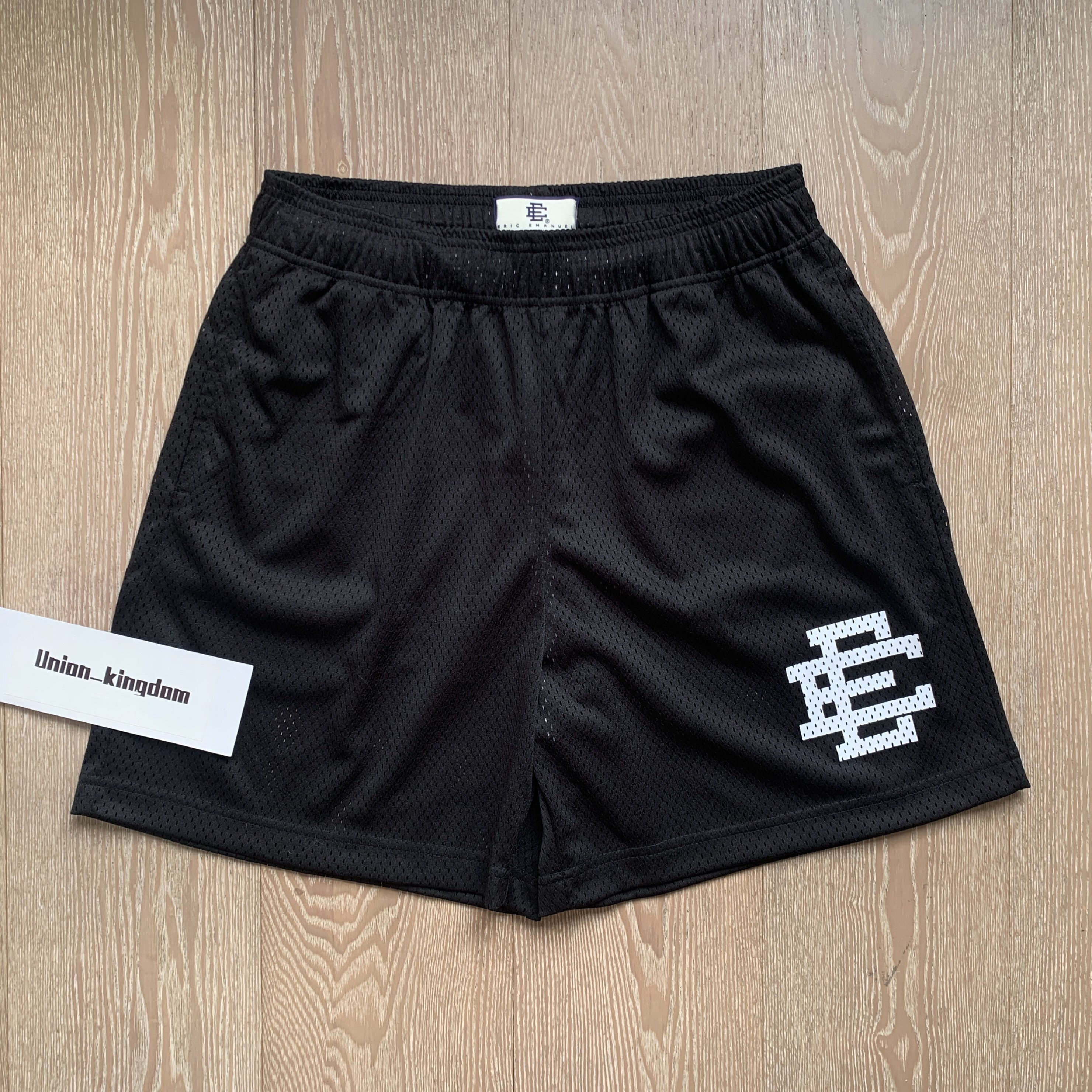 thumbnail for EE print shorts logo sweatpants mesh drawstring American shorts