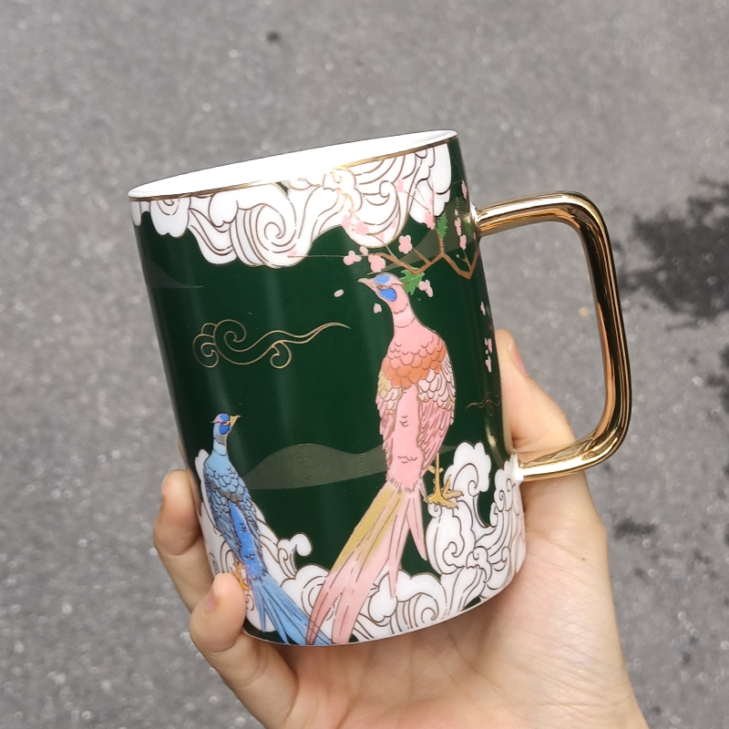 食魔師創(chuàng)意陶瓷馬克杯尾貨清倉處理家用早餐牛奶杯咖啡水杯 420ML