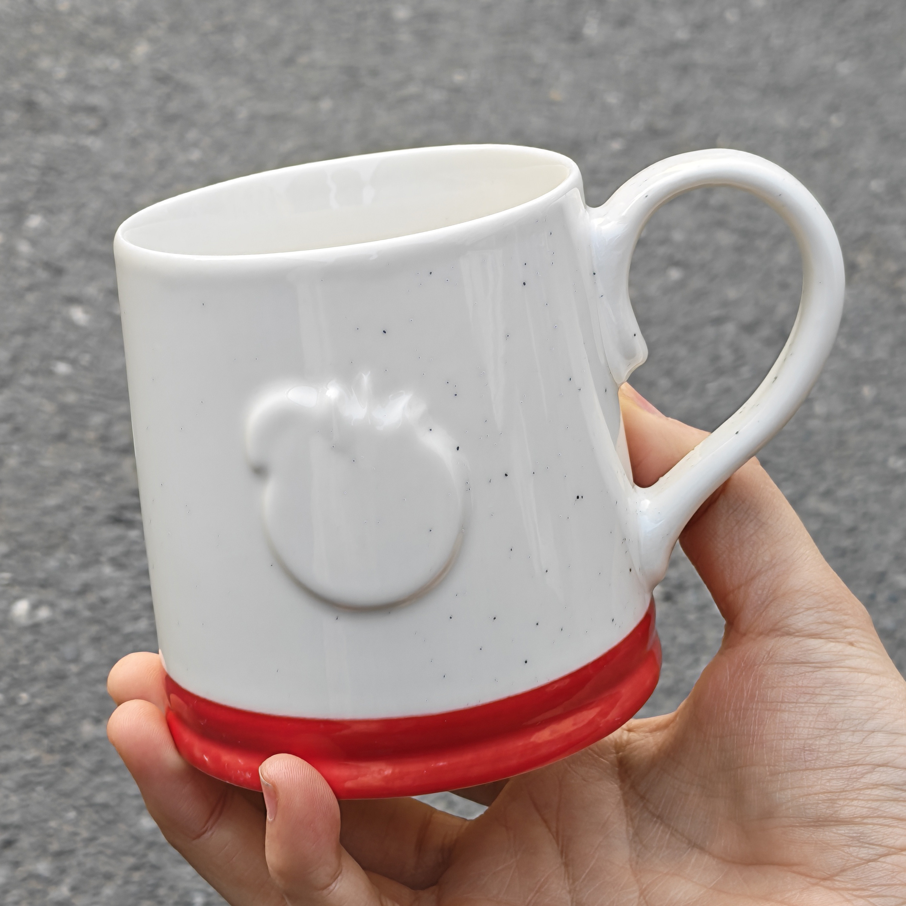 食魔师创意陶瓷马克杯尾货清仓处理立体浮雕苹果家用早餐杯 280ML,餐饮具,马克杯,淘宝优惠券,粉丝福利购,淘宝优惠卷