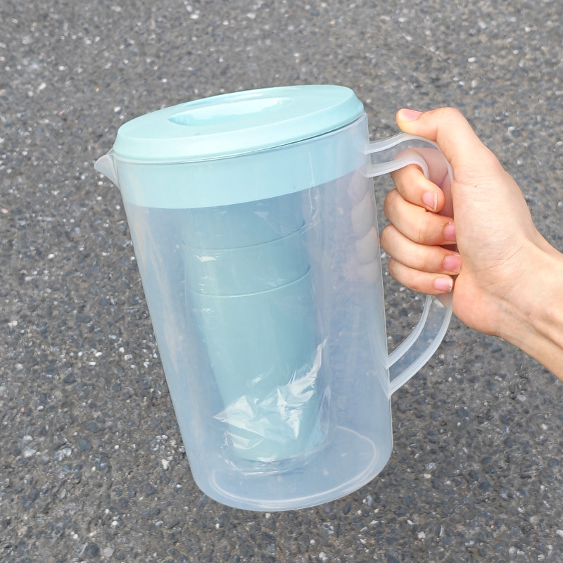 食魔师塑料冷水壶尾货清仓家用大容量耐高温凉茶壶装水容器2000ML