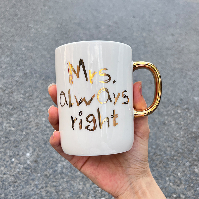 食魔师家用金手柄陶瓷马克杯