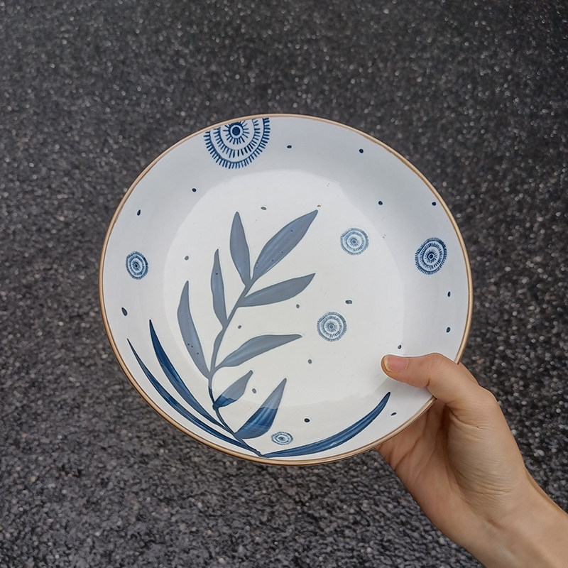食魔师日式陶瓷圆盘尾货清仓处理