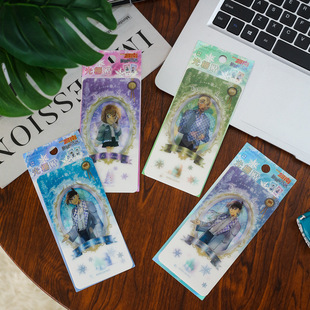 正版名侦探柯南光栅贴工藤新一毛利兰周边儿童3d变换收藏卡片贴纸