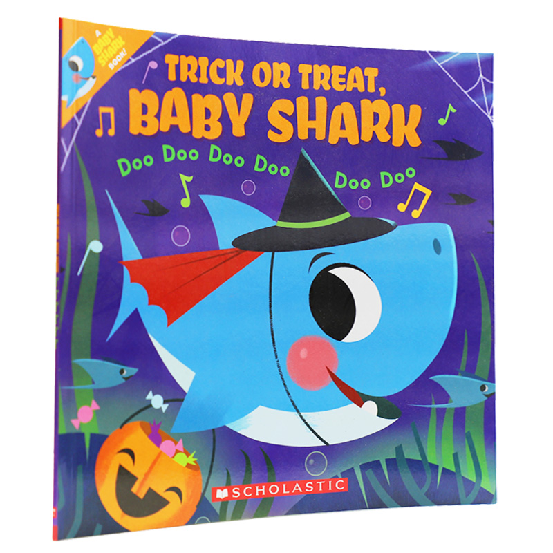 英文原版进口万圣节鲨鱼宝宝全彩故事绘本Baby Shark:Trick or Treat英文版卡通动画绘本早教英语认知启蒙纸板书进口原版书籍