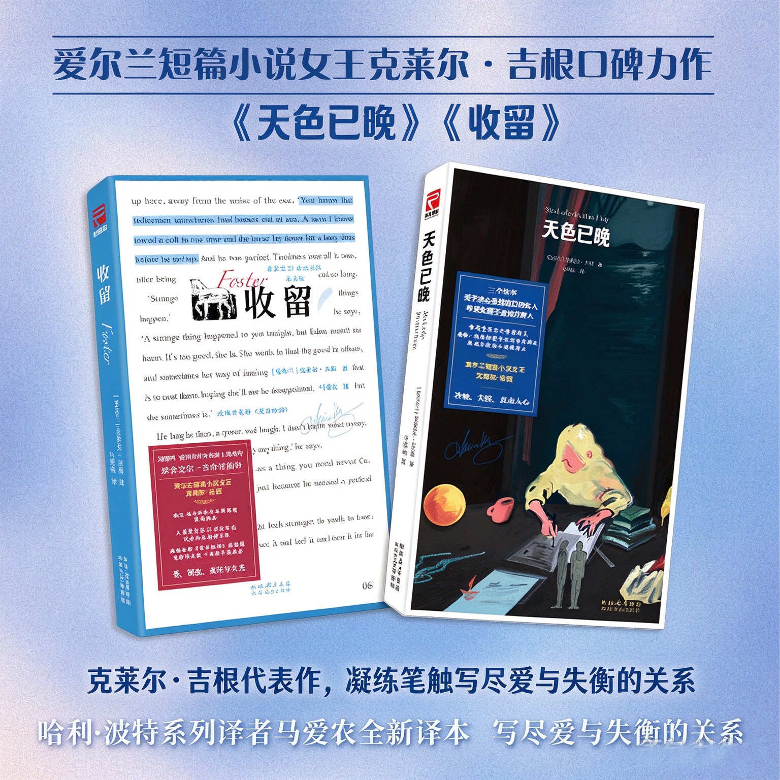 正版包邮 天色已晚+收留 马爱农全新译本 克莱尔·吉根爱尔兰短篇小说女王 感受情绪的潮汐 电影夏日细语原著外国经典小说畅销书籍