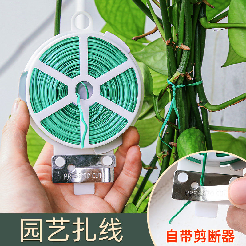园艺绑花扎线爬藤植物固定扎丝带捆绑神器辅助月季花包塑工艺铁丝,鲜花速递/花卉仿真/绿植园艺,其它园艺用品,淘宝优惠券,粉丝福利购,淘宝优惠卷