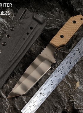 M.STRIDER挺进者刀 CPM-3V钢 海豹虎纹直刀求生刀户外露营生存刀