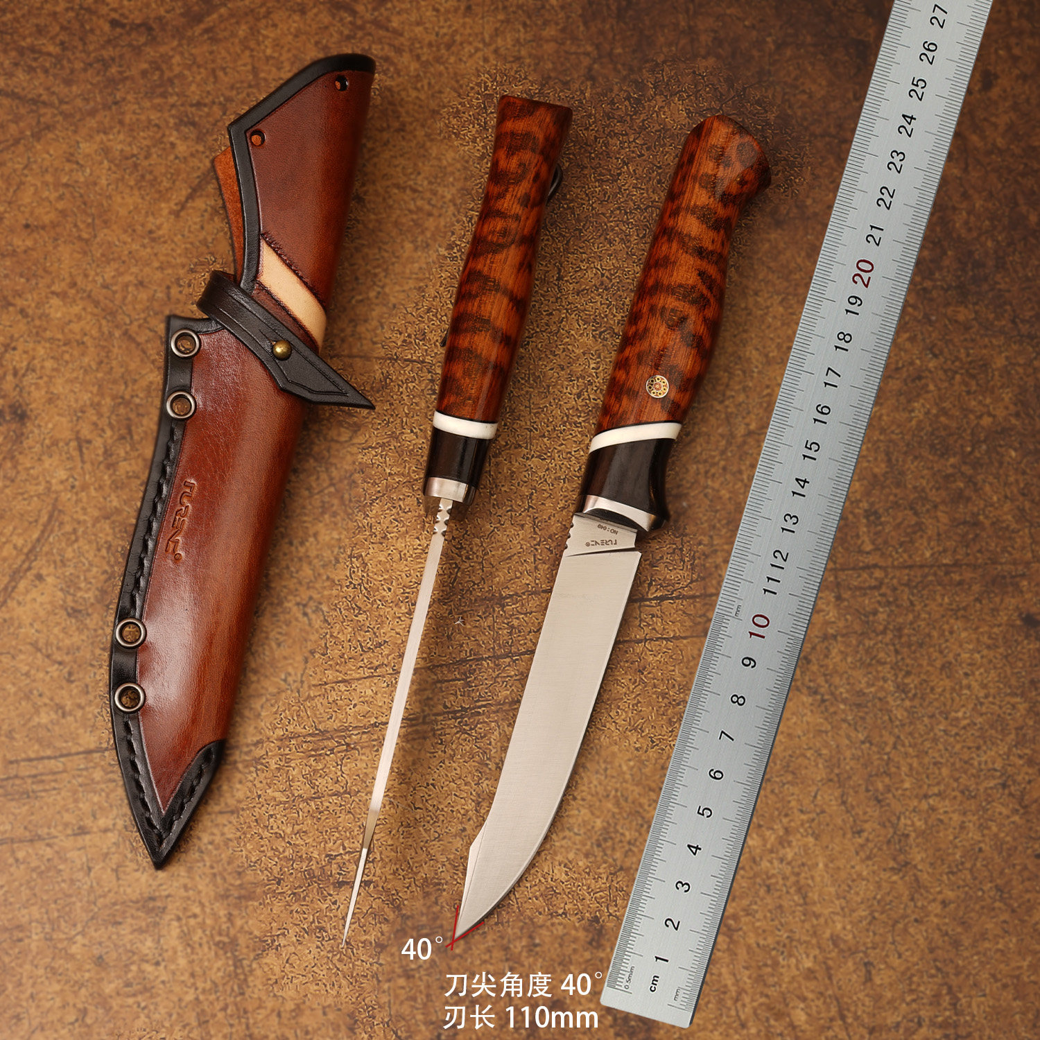 进口M390粉末钢野外高硬度求生刀