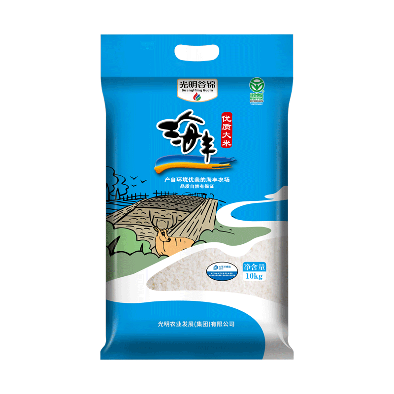 海丰优质大米10kg 25年新米光明谷锦梗米上海海丰农场产20斤,粮油调味/速食/干货/烘焙,大米,淘宝优惠券,粉丝福利购,淘宝优惠卷