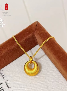 2025新款复古圆环吊坠项链