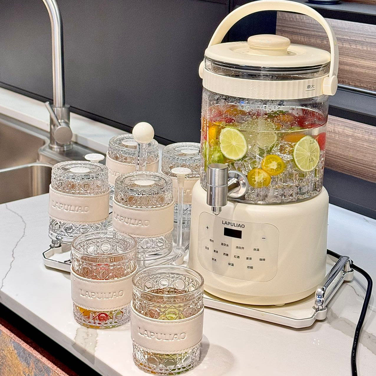 大容量带龙头养生壶炖煮一体家用多功能煮茶器电热煮茶壶2026新款