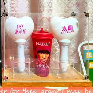 演唱会应援棒爱丽棒手灯牌亚克力透明防尘展示盒适用克拉棒荧光棒十三七代小羊蹄克拉棒收纳盒