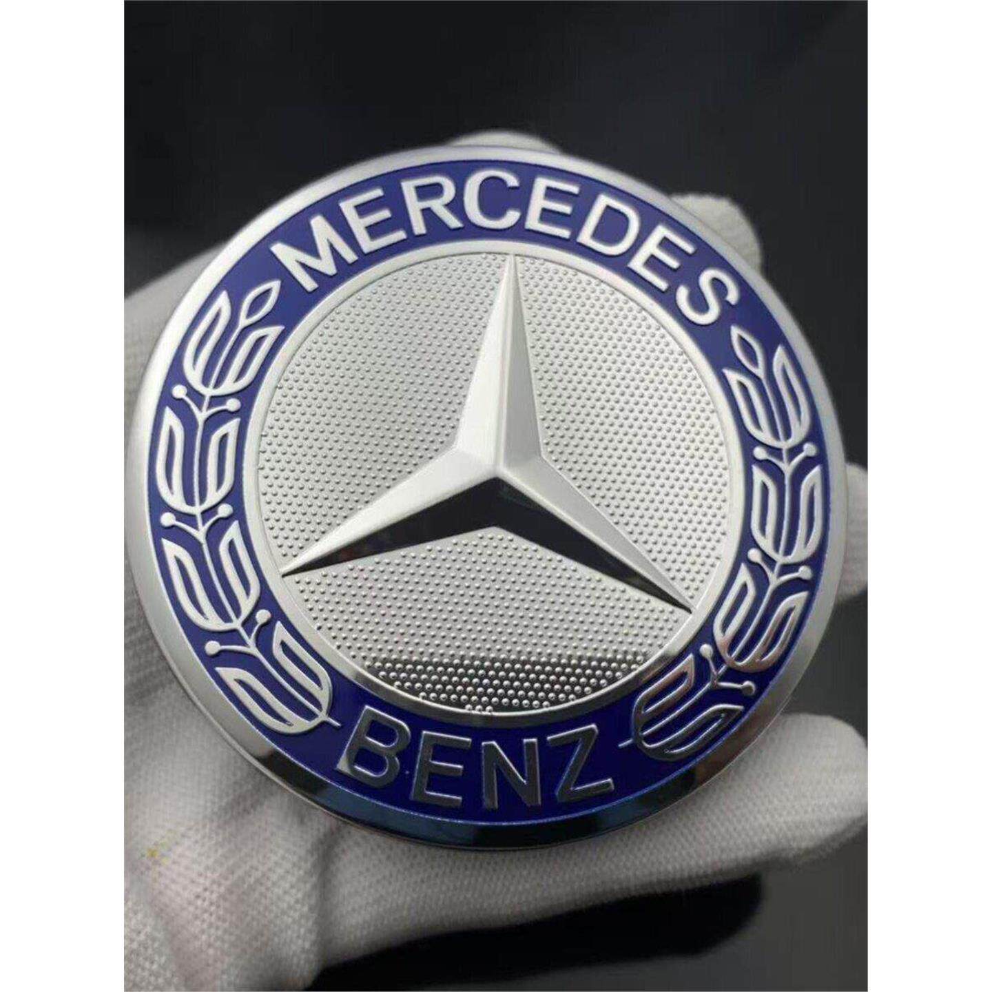 适用于 奔驰轮毂盖标S300 C200C260 E300 E320l ML350 轮毂中心盖
