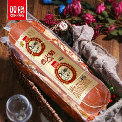 双鸽 圆火腿0.9kg猪肉老式熏煮肠老火腿超大根即食河北石家庄特产