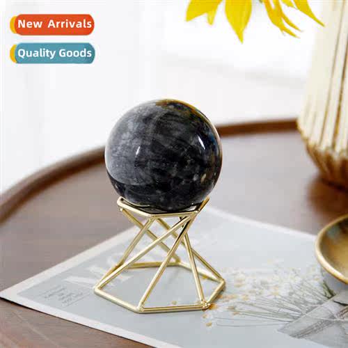 Simple Black Spherical Round Ste Gold Tall Stand Decorati Bl