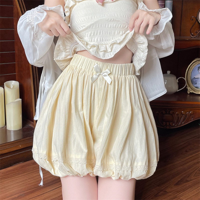 Lolita暴力南瓜裤百搭短款半身裙裤夏季甜美可爱高腰蓬蓬裤打底裤图片