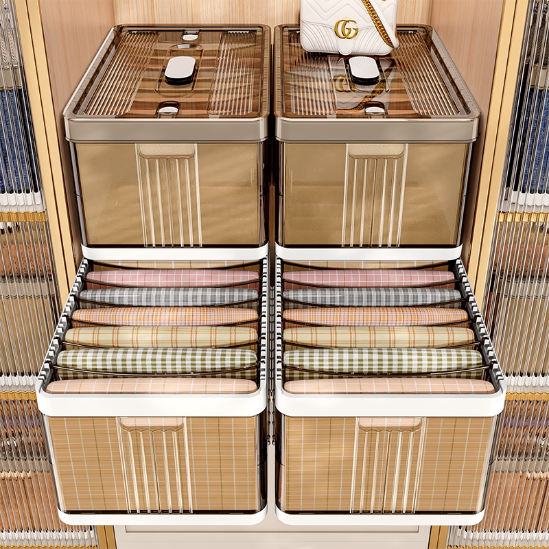 衣服收纳箱衣柜分层神器裤子专用