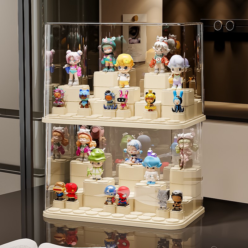 盲盒展示架收纳透明展示盒
