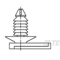 368373-1 泰科汽车连接器  端子护套胶壳盲堵