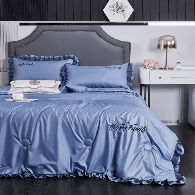 水洗夏凉被四件套夏季可裸睡儿童空调被礼品夏被定制