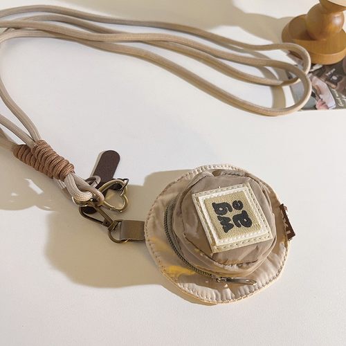 创意wgae帽子包挂件手机壳挂绳旋转挂饰品斜跨背带长款编织带定制