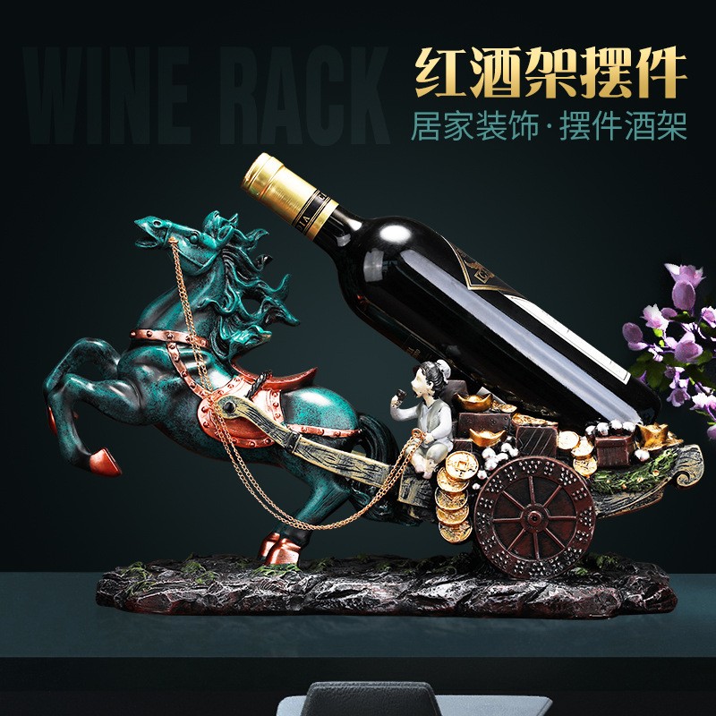 创意实用家居摆件 乔迁结婚礼物酒架 中式家居实用葡萄酒架工定制