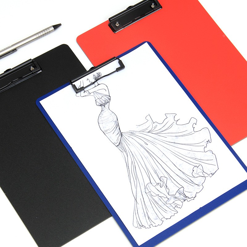 文件夹a4塑料夹板悬挂式书写板夹黑色会议多功能写字板办公用定制