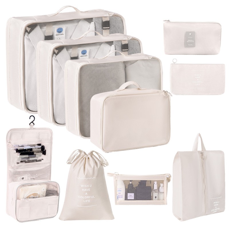 旅行收纳袋分装袋出差旅游行李箱衣服内衣整理收纳包七件套定制